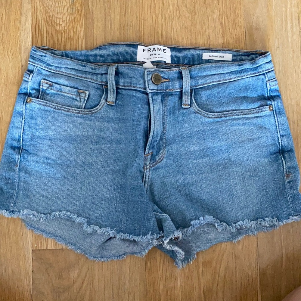 Frame jean shorts